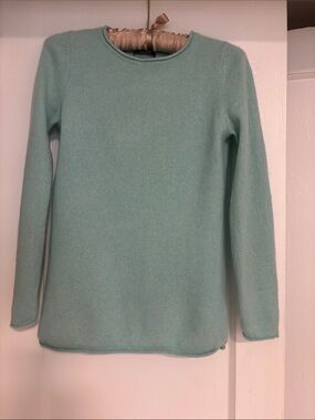Jones New York Cashmere Light Blue Crewneck Sweater